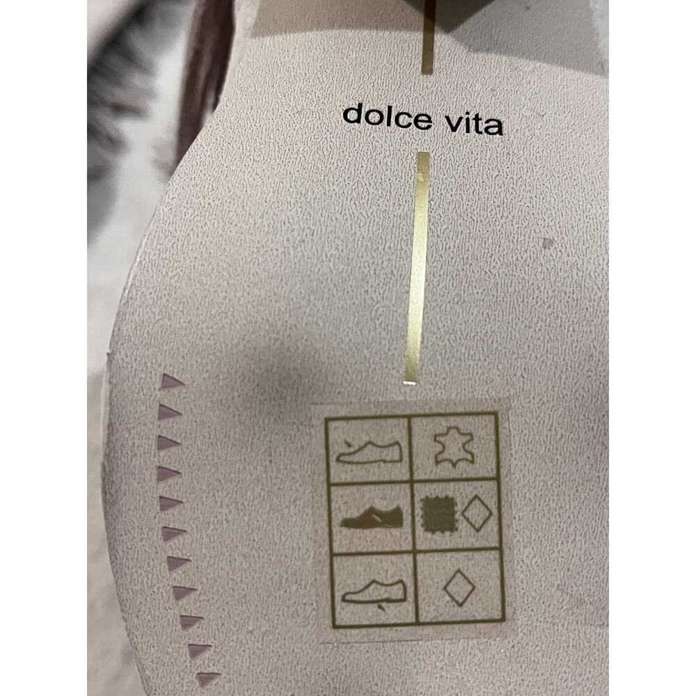 Dolce Vita Boots Womens Size 7.5 Beige Suede Fringe Knee High Pointed Toe - Picture 8 of 8